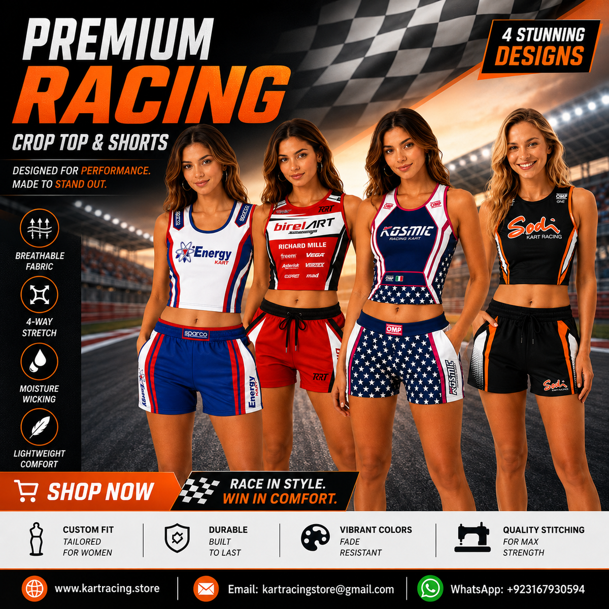 Karting Underwear Bra Set