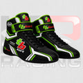 TB Kart Velocity Pro Kart Racing Shoes White & Black