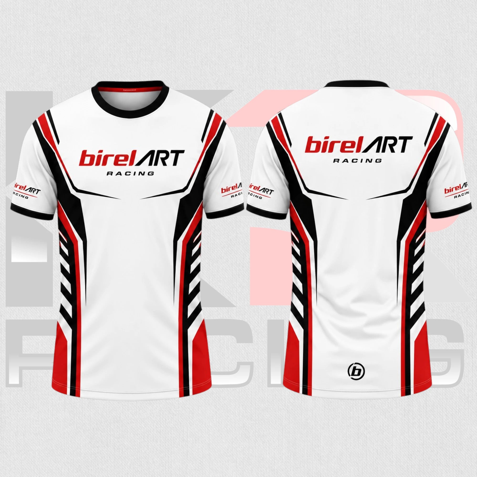 2026 BirelART Factory Team T-Shirt White & Black & Red