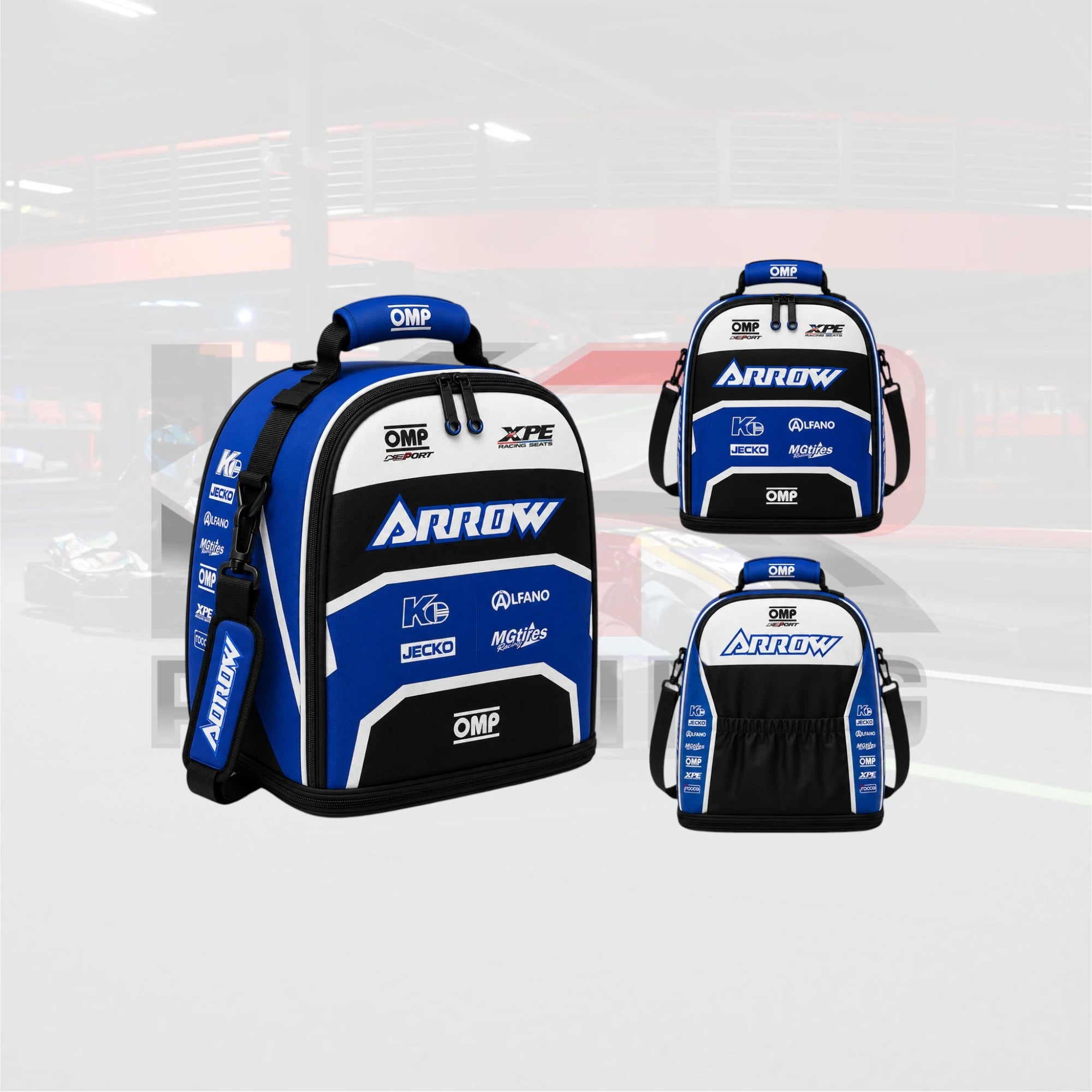 Arrow Racing Team Helmet Bag – Blue Black Edition