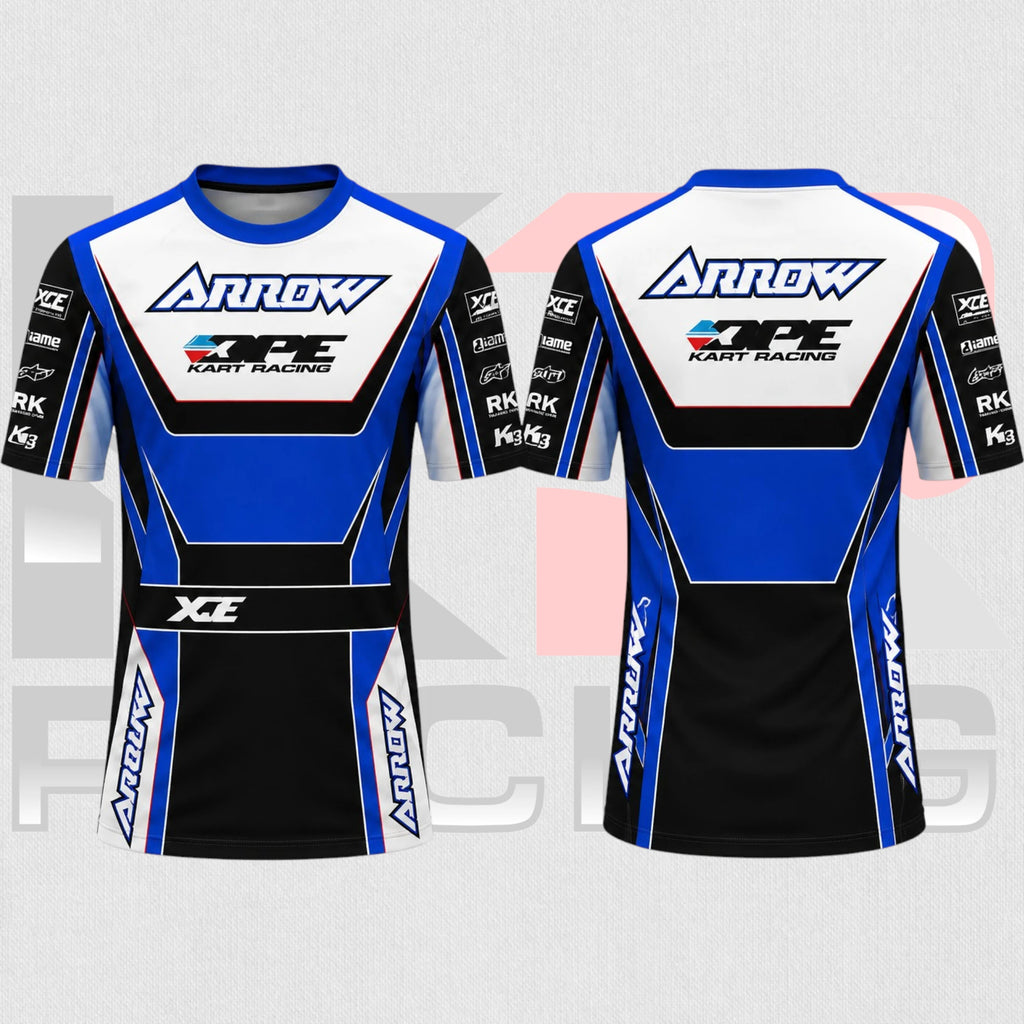 2026 New Arrow XCE Racing Team T-Shirt Black & Blue