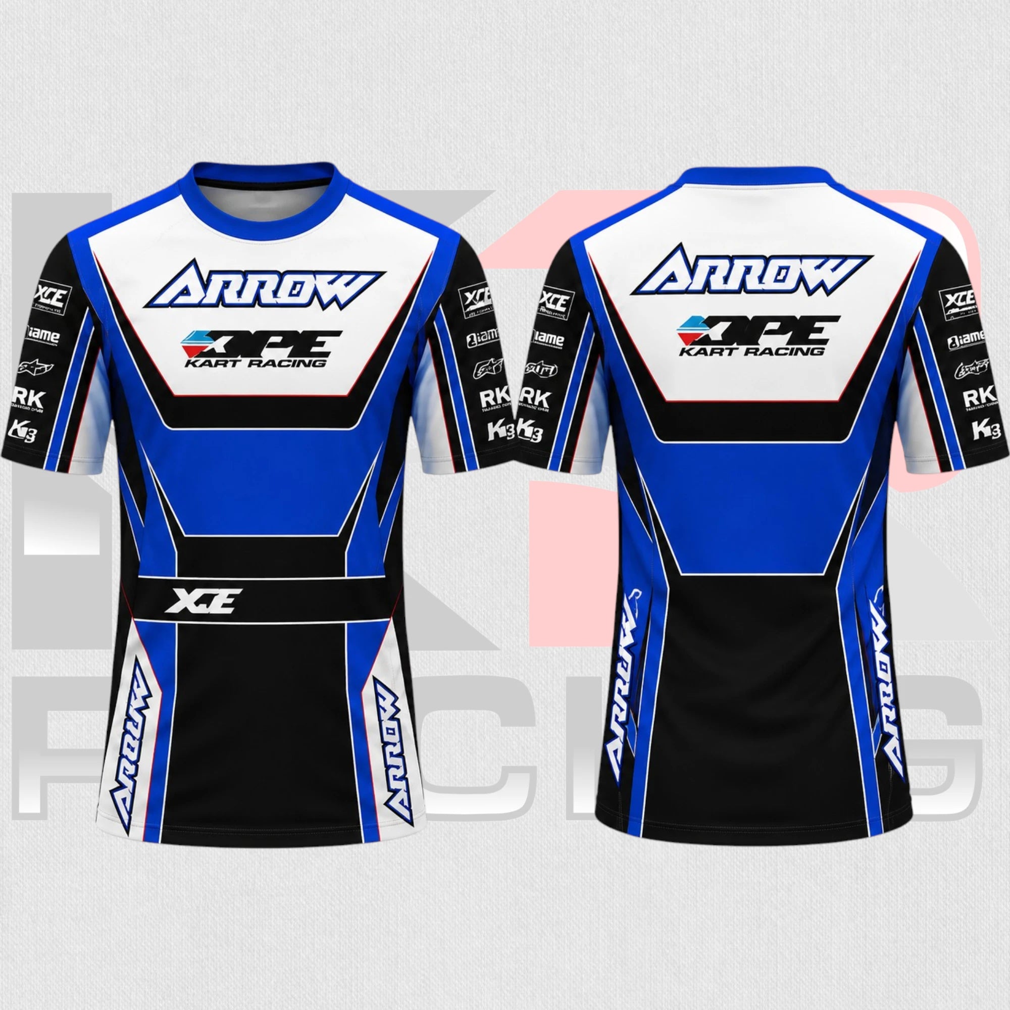 2026 New Arrow XCE Racing Team T-Shirt Black & Blue