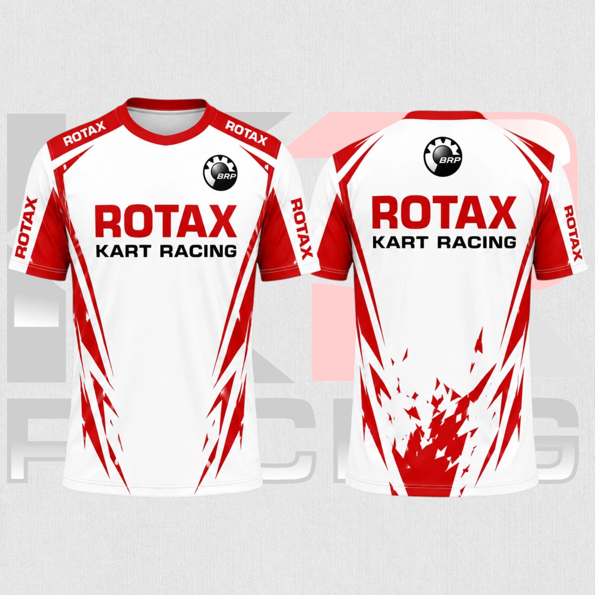 ROTAX White & Red Karting Jersey