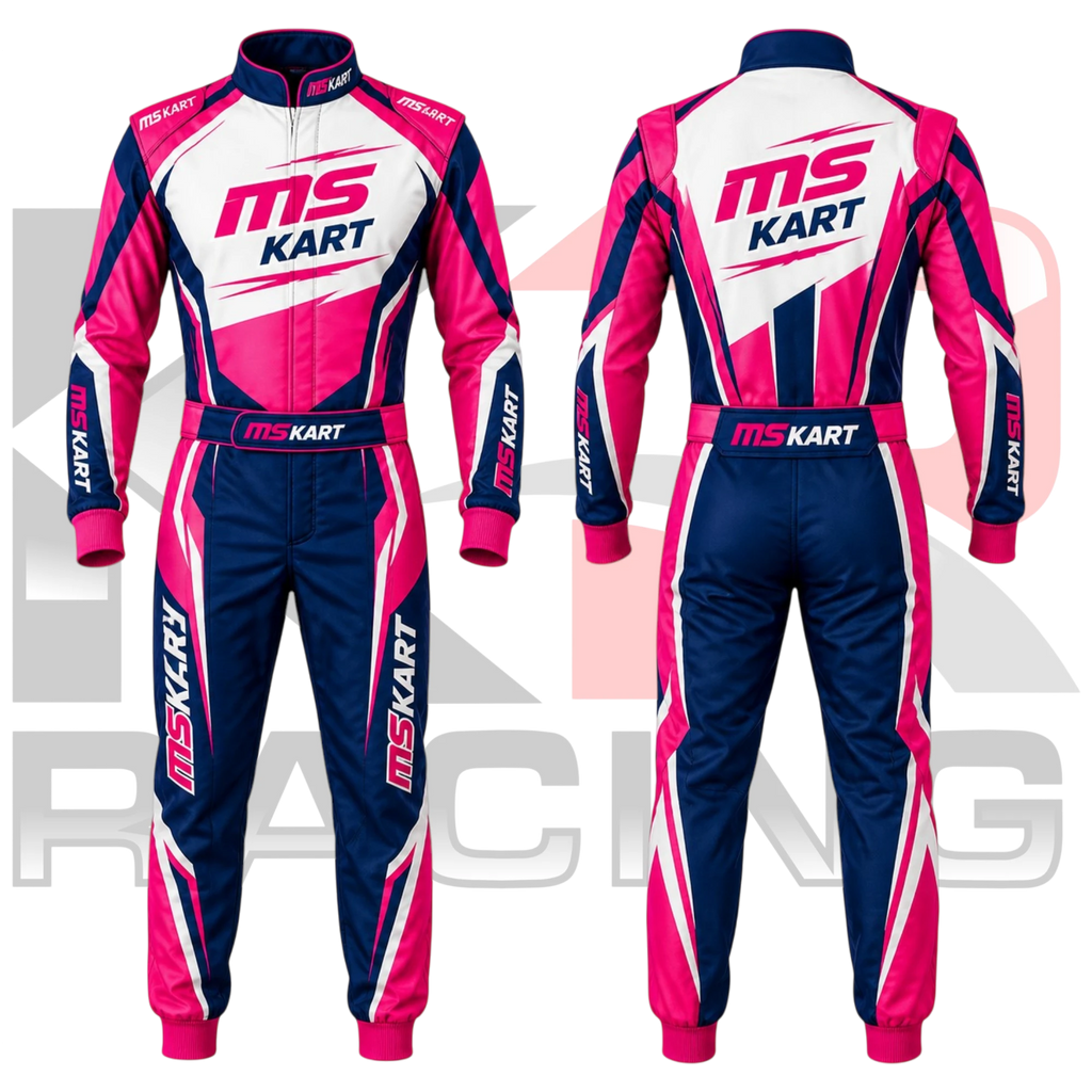 2026 New MS Kart Racing Suit Pink