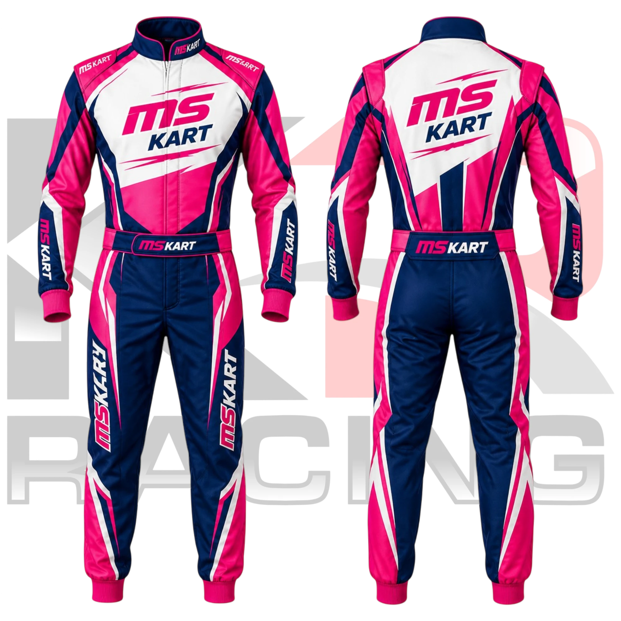 2026 New MS Kart Racing Suit Pink