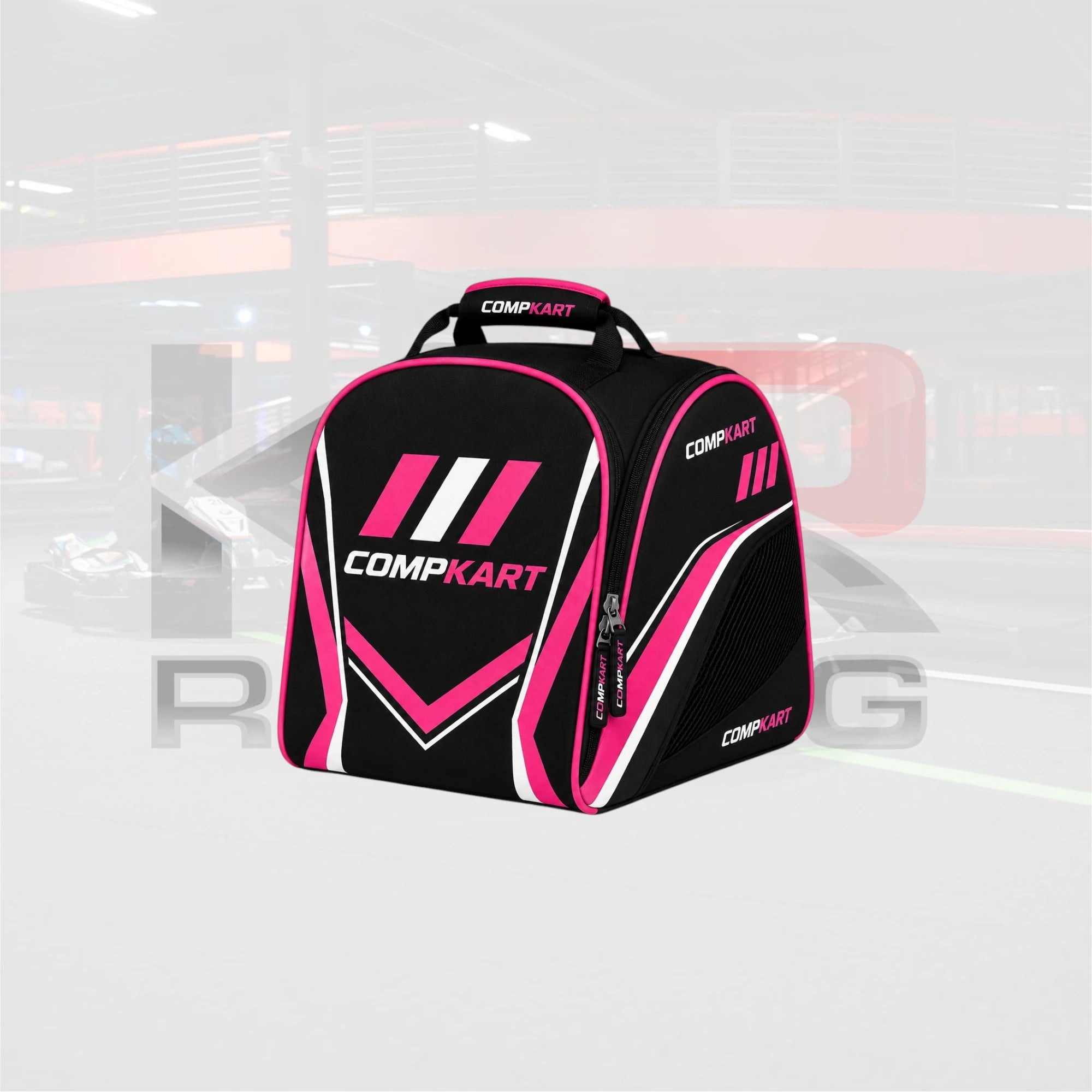 2026 CompKart MIR Racing Helmet Bag Pink & Black