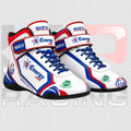 Energy Kart Pro Racing Shoes – White/Blue/Red Edition