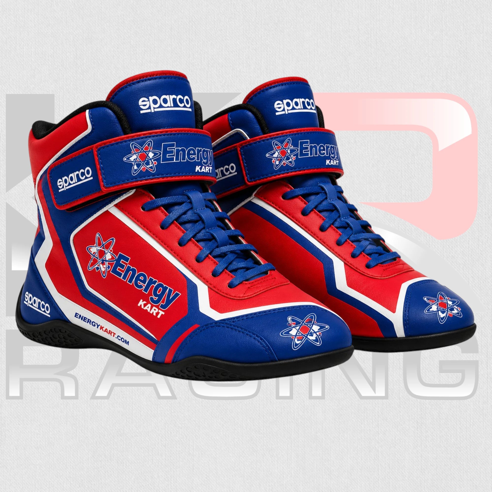 Energy Kart Velocity Racing Shoes – Red/Blue Edition