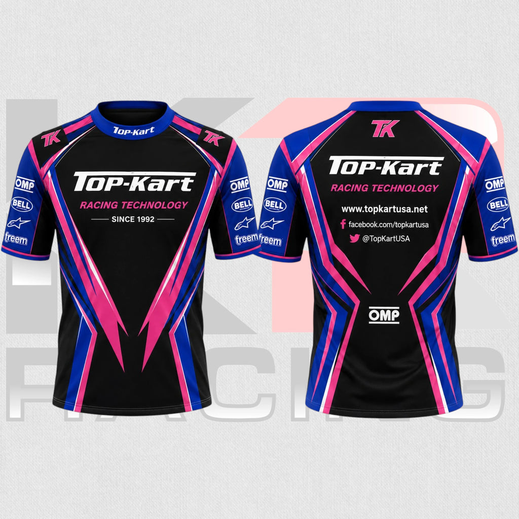 Top-Kart V20 Neon Speed T-Shirt Pink - Black