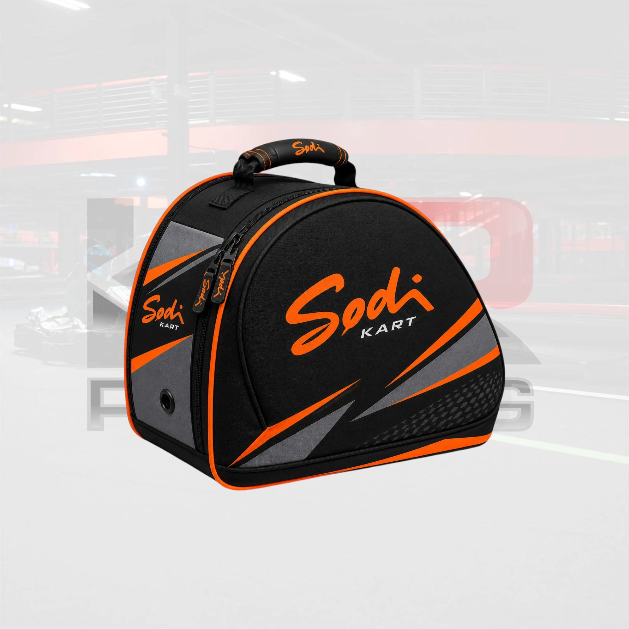 Sodi Kart Racing Helmet Bag – Orange Black Gray Performance Edition