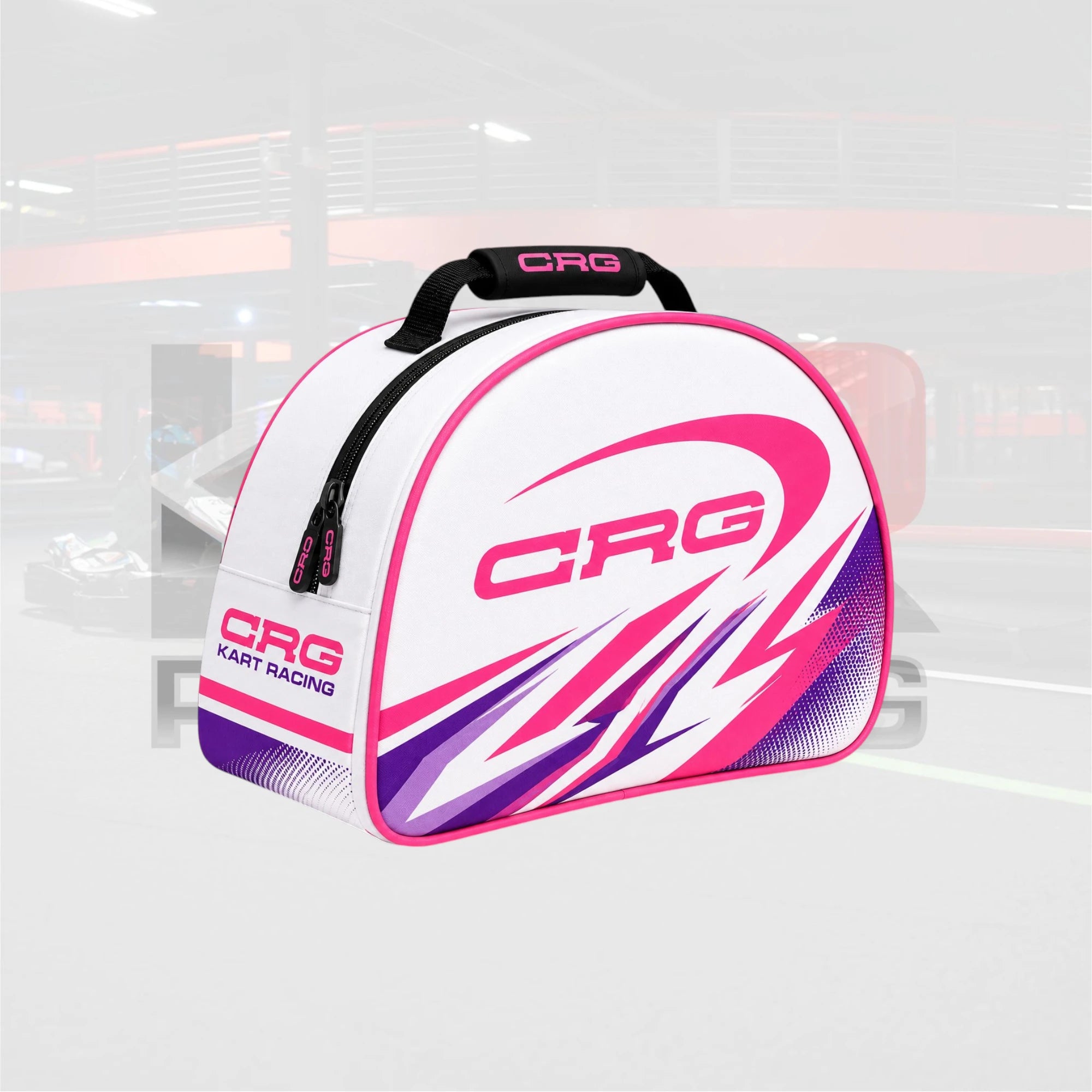 CRG Racing Helmet Bag – Pink, White & Purple Edition