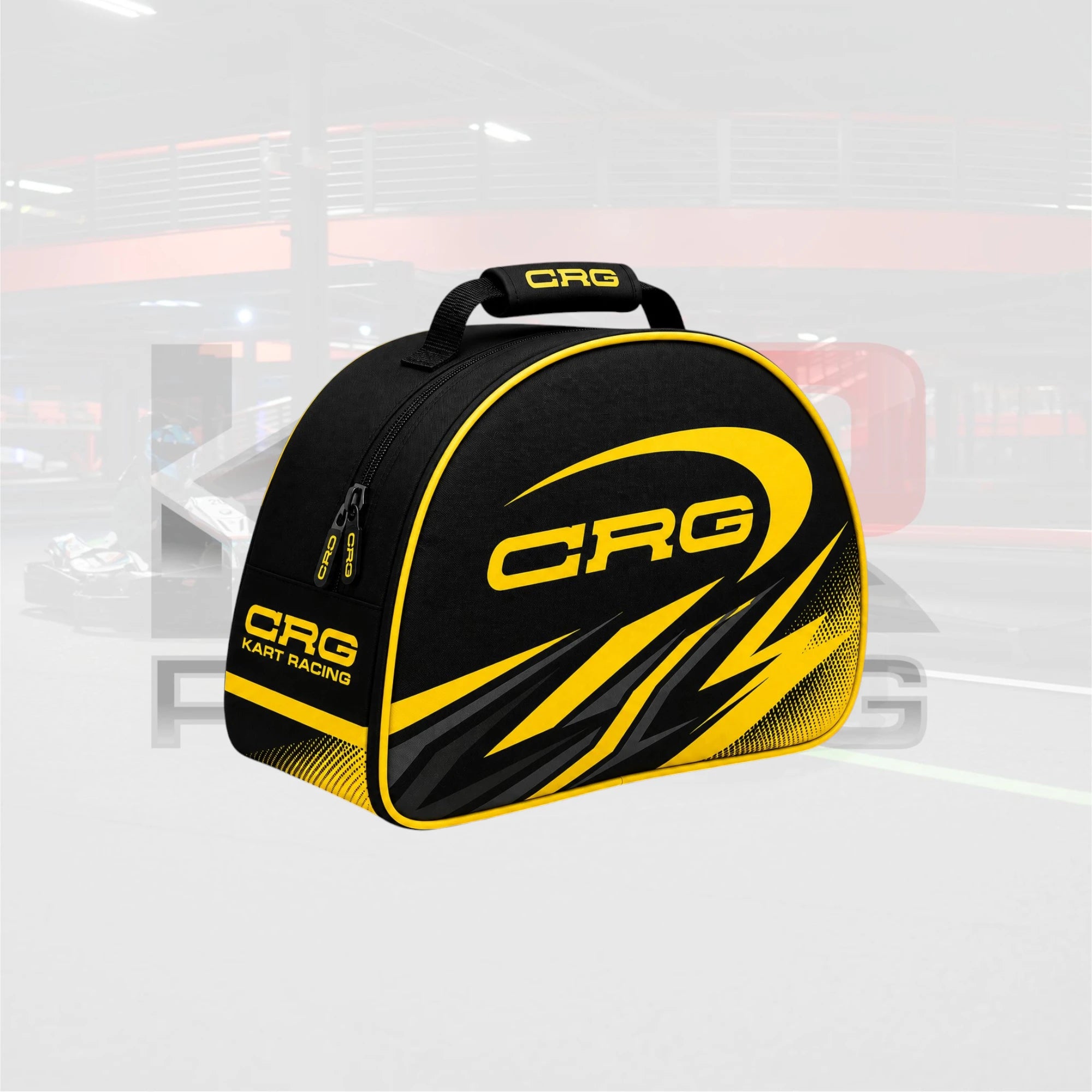 CRG Racing Helmet Bag – Black & Yellow Performance Edition