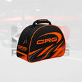 CRG Karting Helmet Carry Bag – Stylish Black/Orange Performance Edition