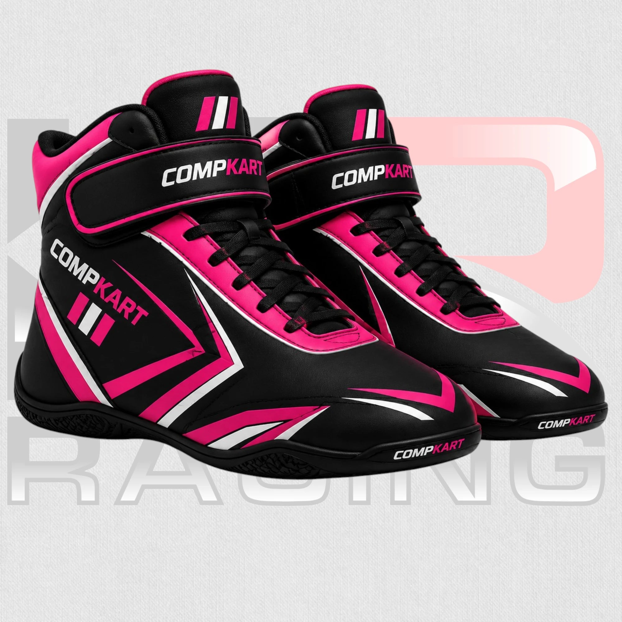 2026 CompKart Neon Pink High-Top Kart Racing Shoes