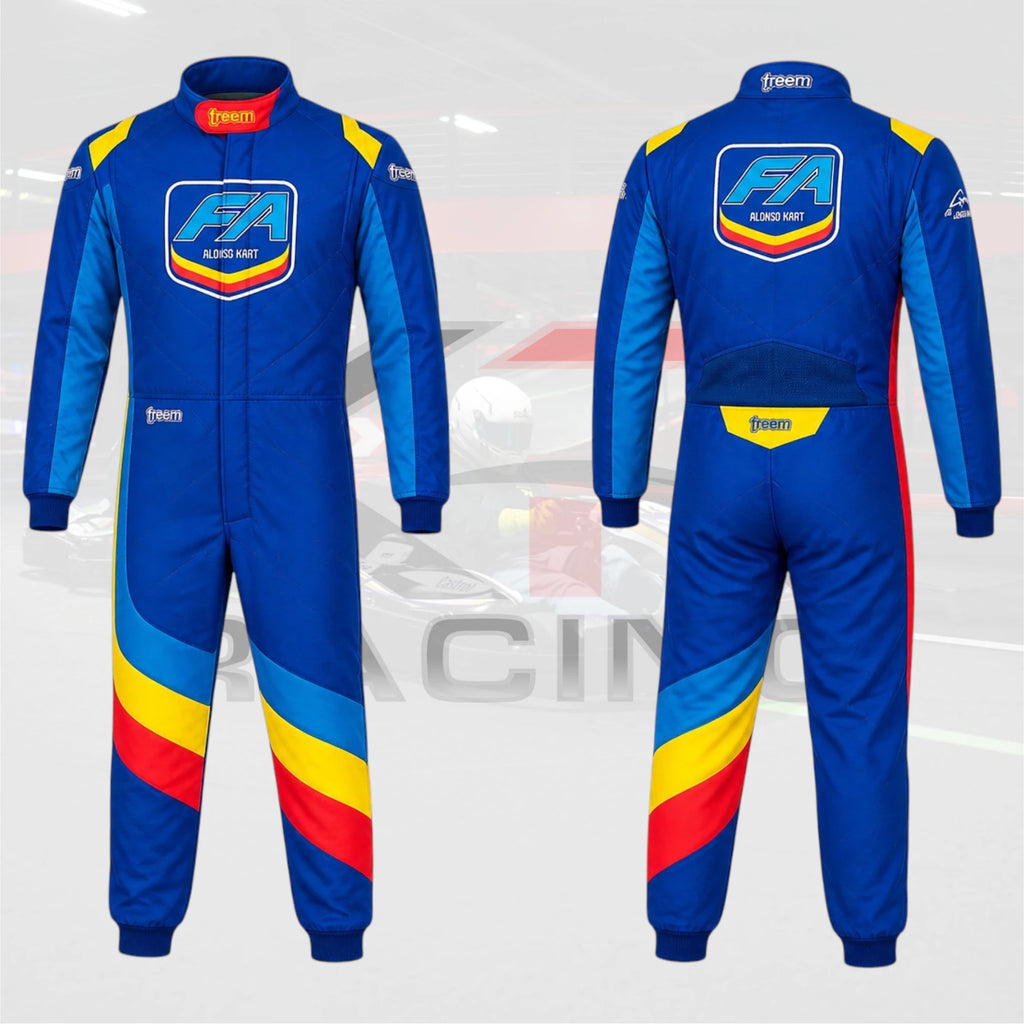 FA Alonso Blue Edition Kart Racing Suit