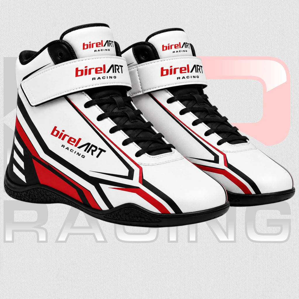 Birel ART Racing Shoes – White Red Performance Edition
