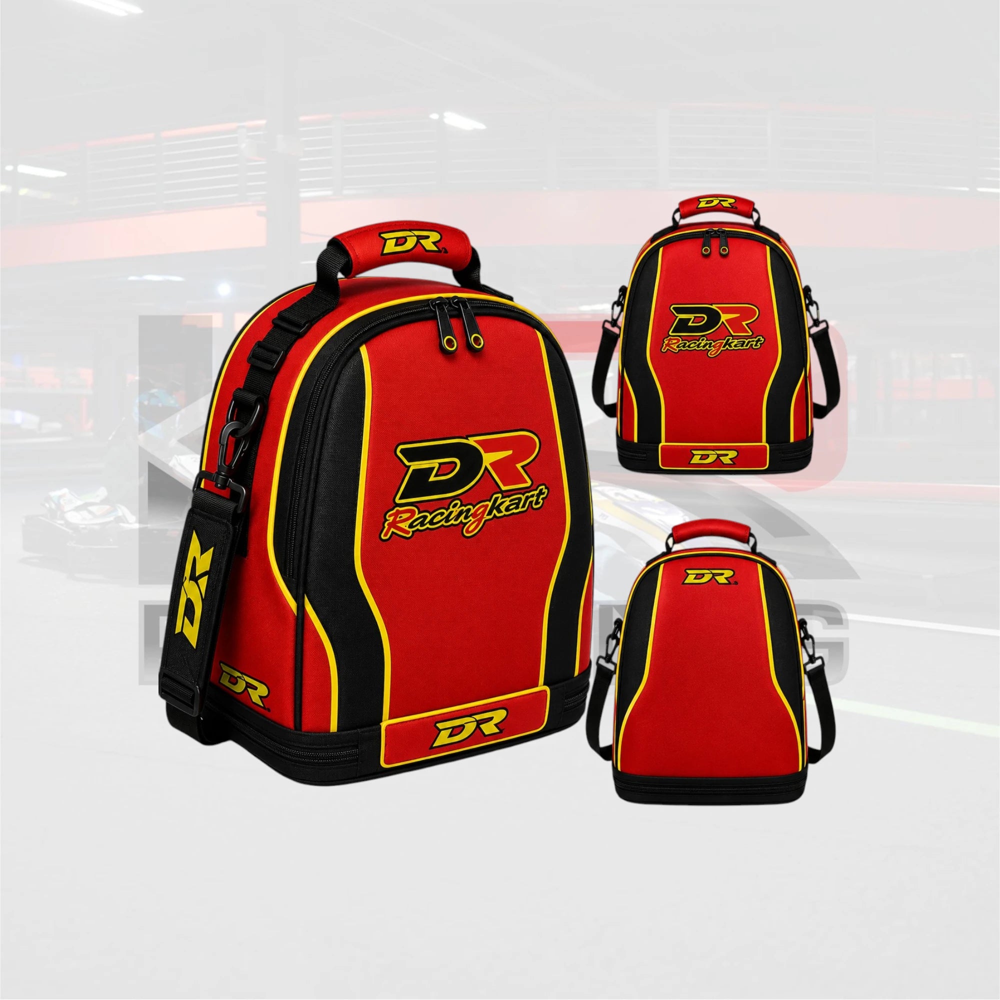 DR kart Pro Helmet Bag – Red Black Edition
