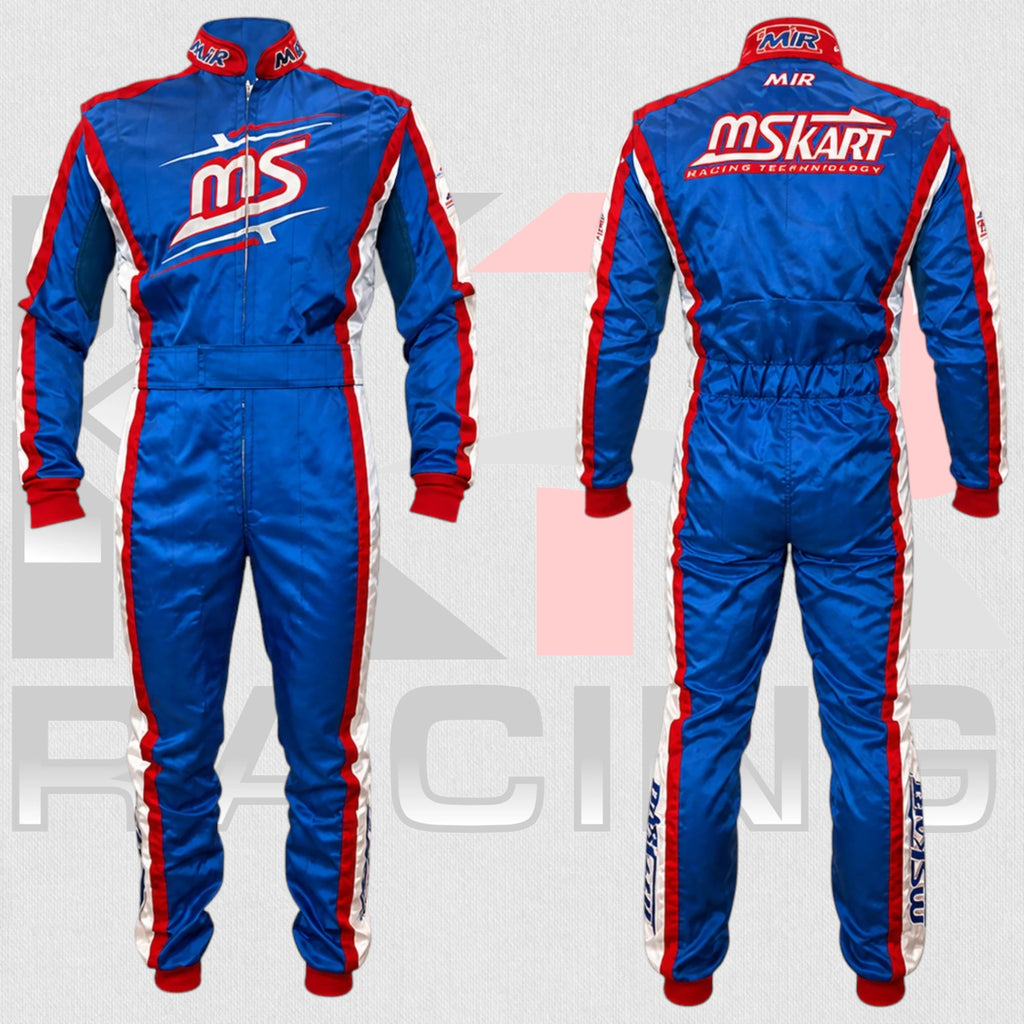 MIR MS Kart Classic Racing Suit Blue