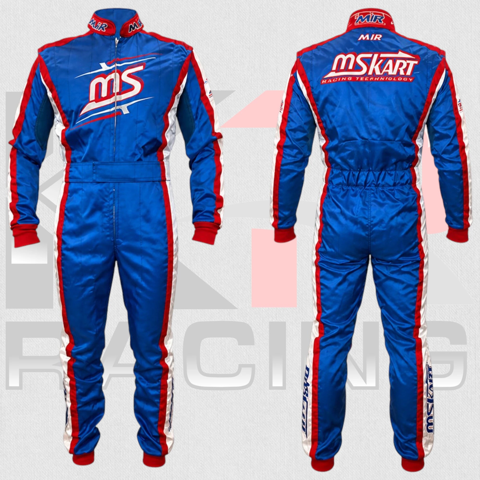 MIR MS Kart Classic Racing Suit Blue
