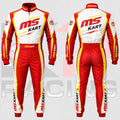 2026 MIR MS Kart Classic Racing Suit White & Red