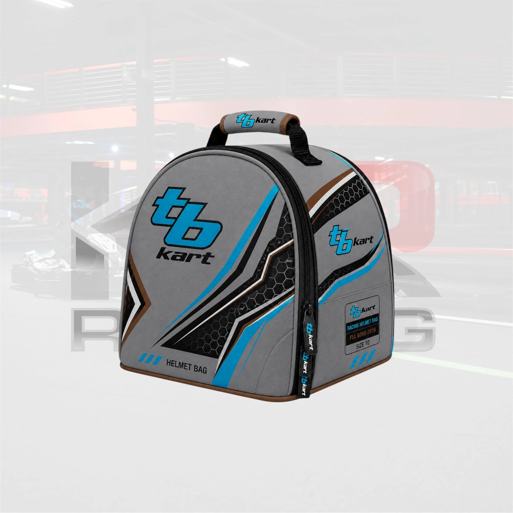 TB KART Helmet Bag Gray Black Syan
