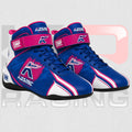 Kosmic Racing Kart High-Top Driving Boots – Blue/Pink
