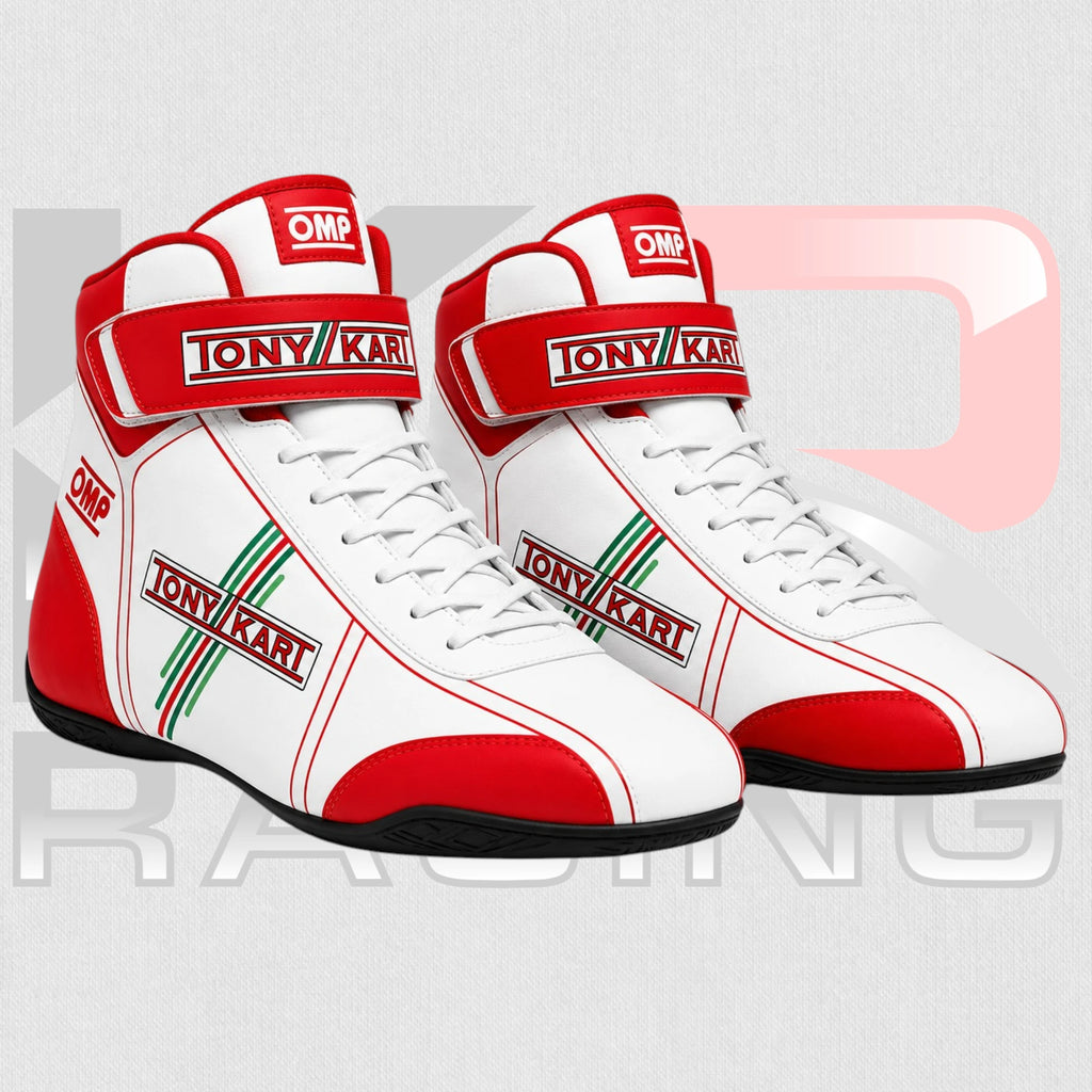 Tony Kart Racing Team Shoes Red & White