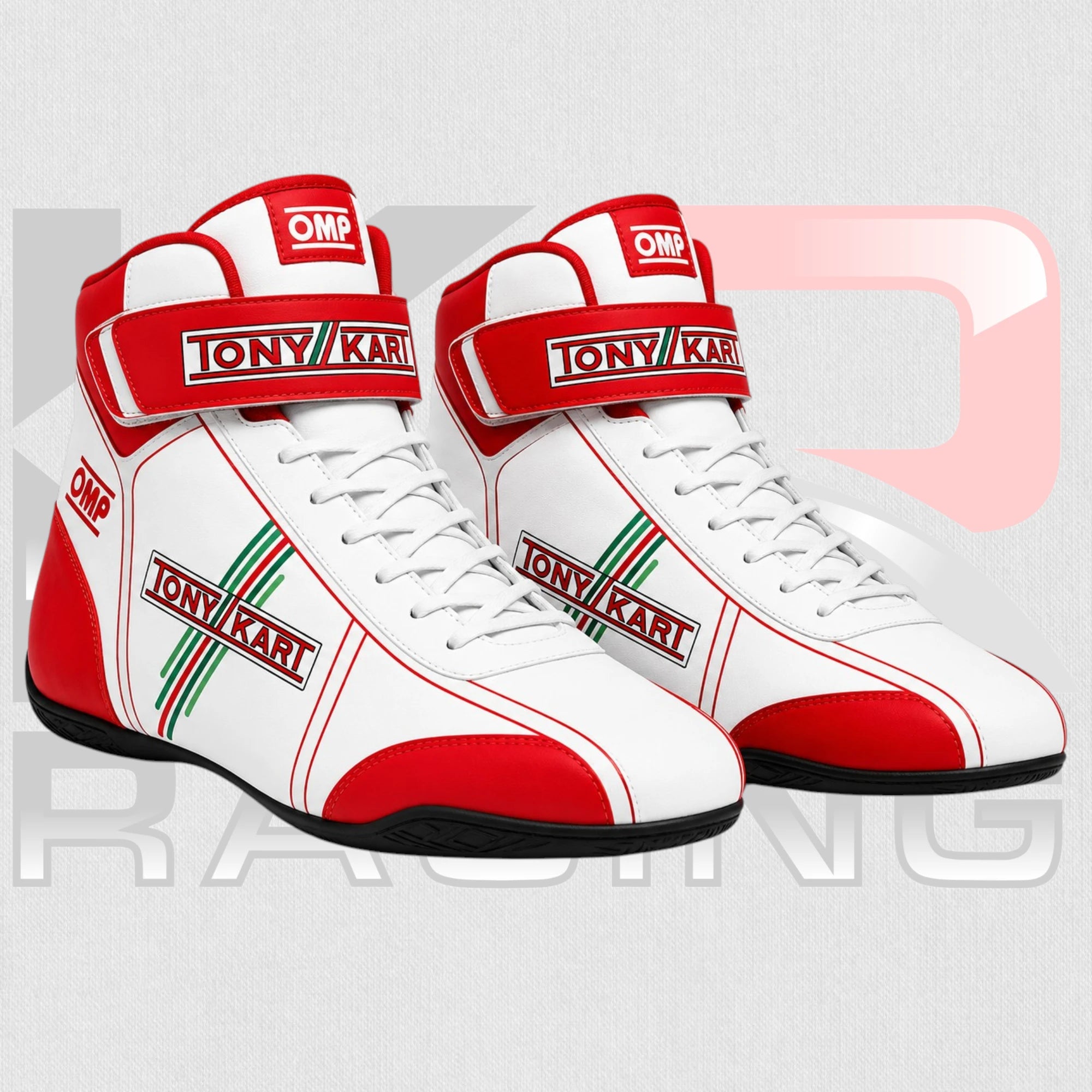 Tony Kart Racing Team Shoes Red & White