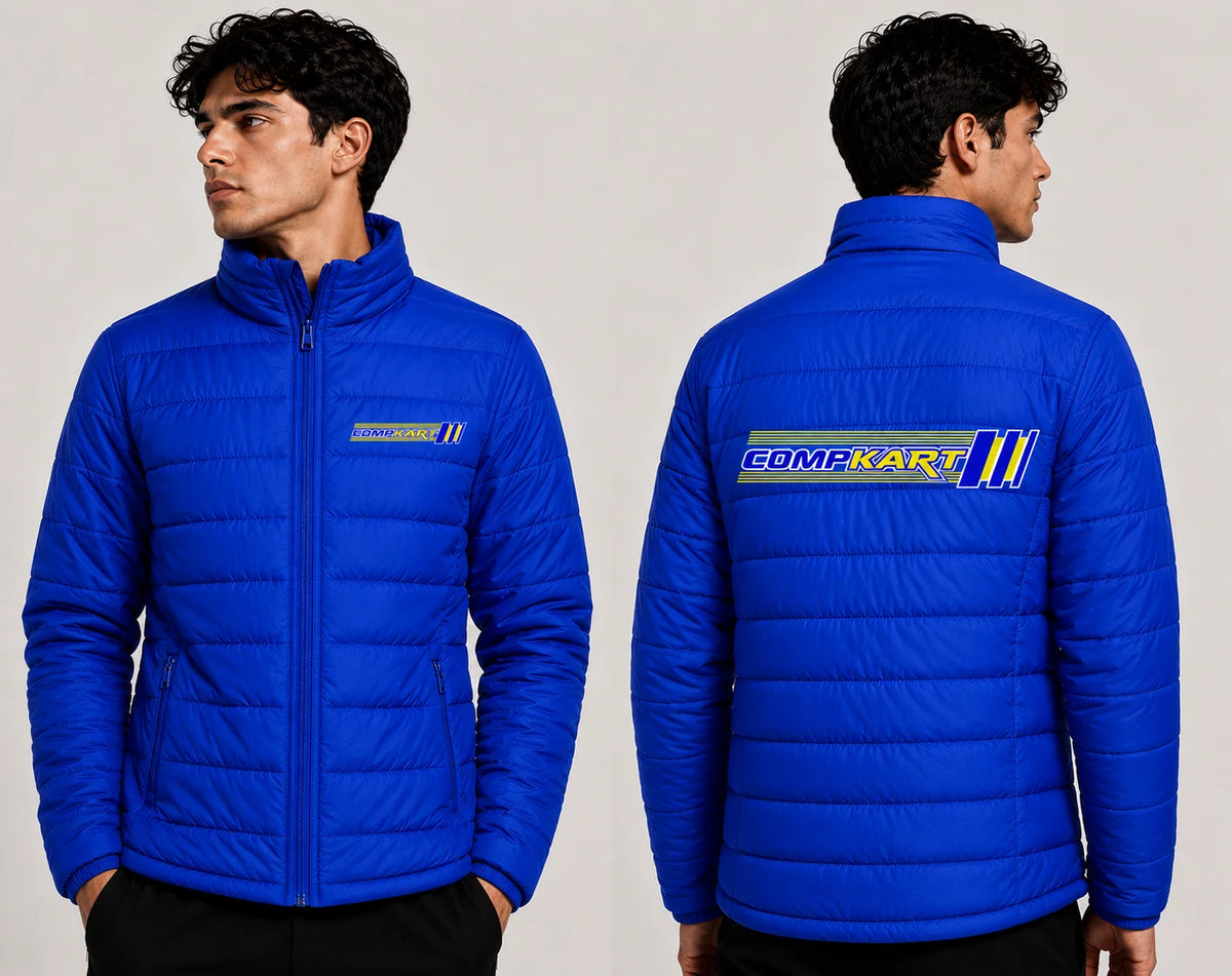 COMPKART Kart Racing Puffer Jacket – Premium Blue