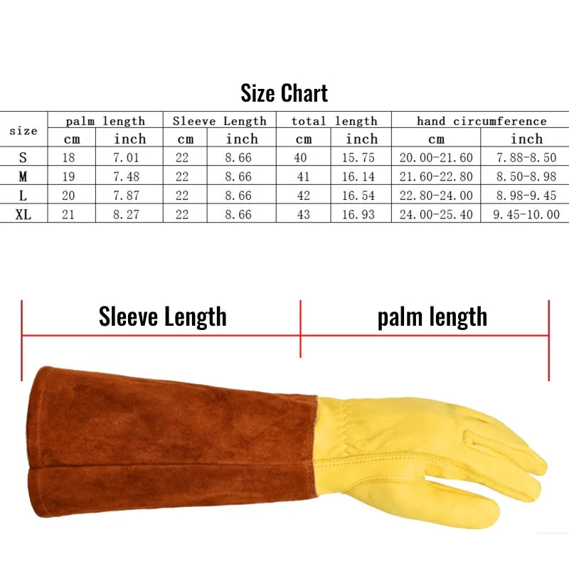 Safety Original Leather Welding Gloves (Orange & White)