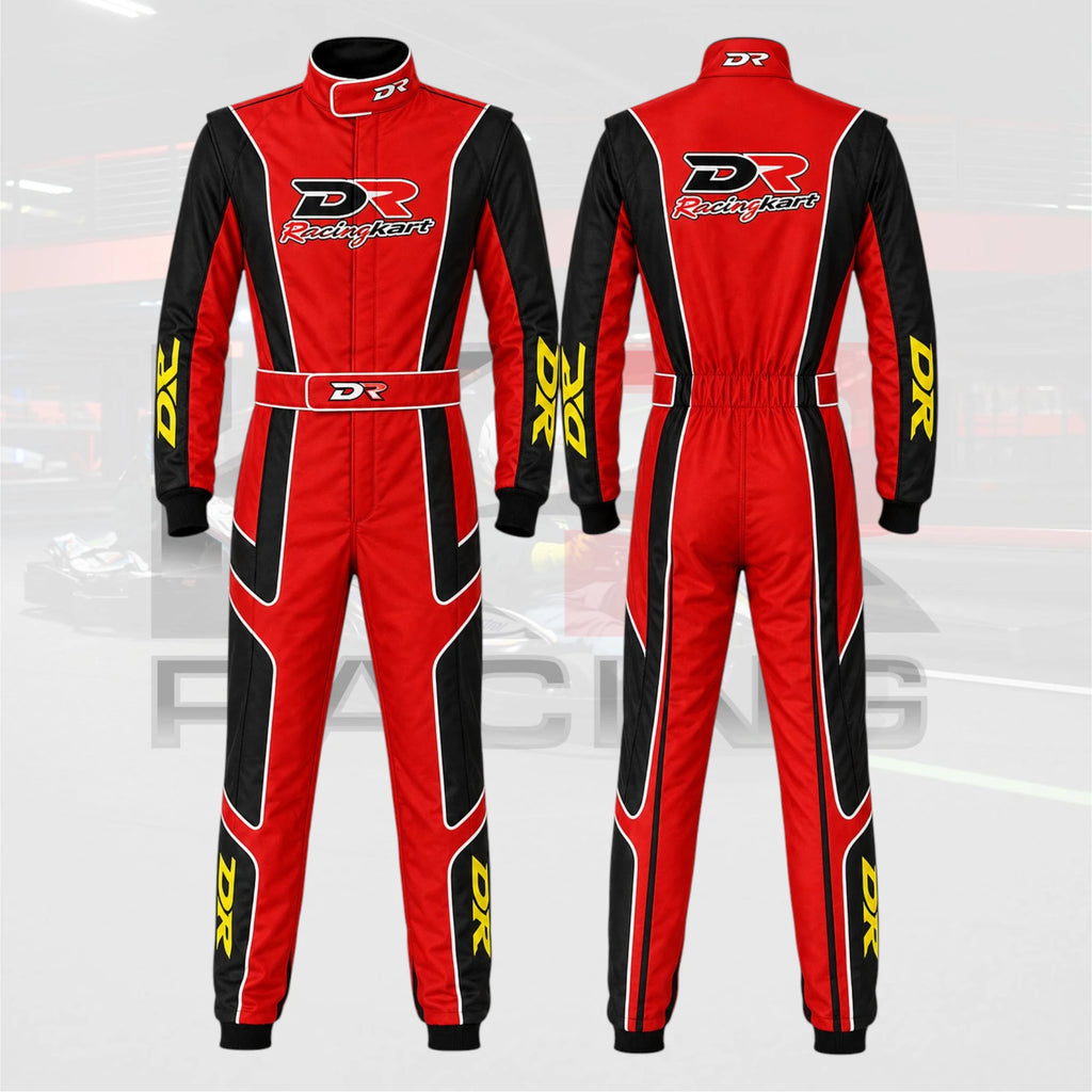 2023 DR kart racing suit (red / black