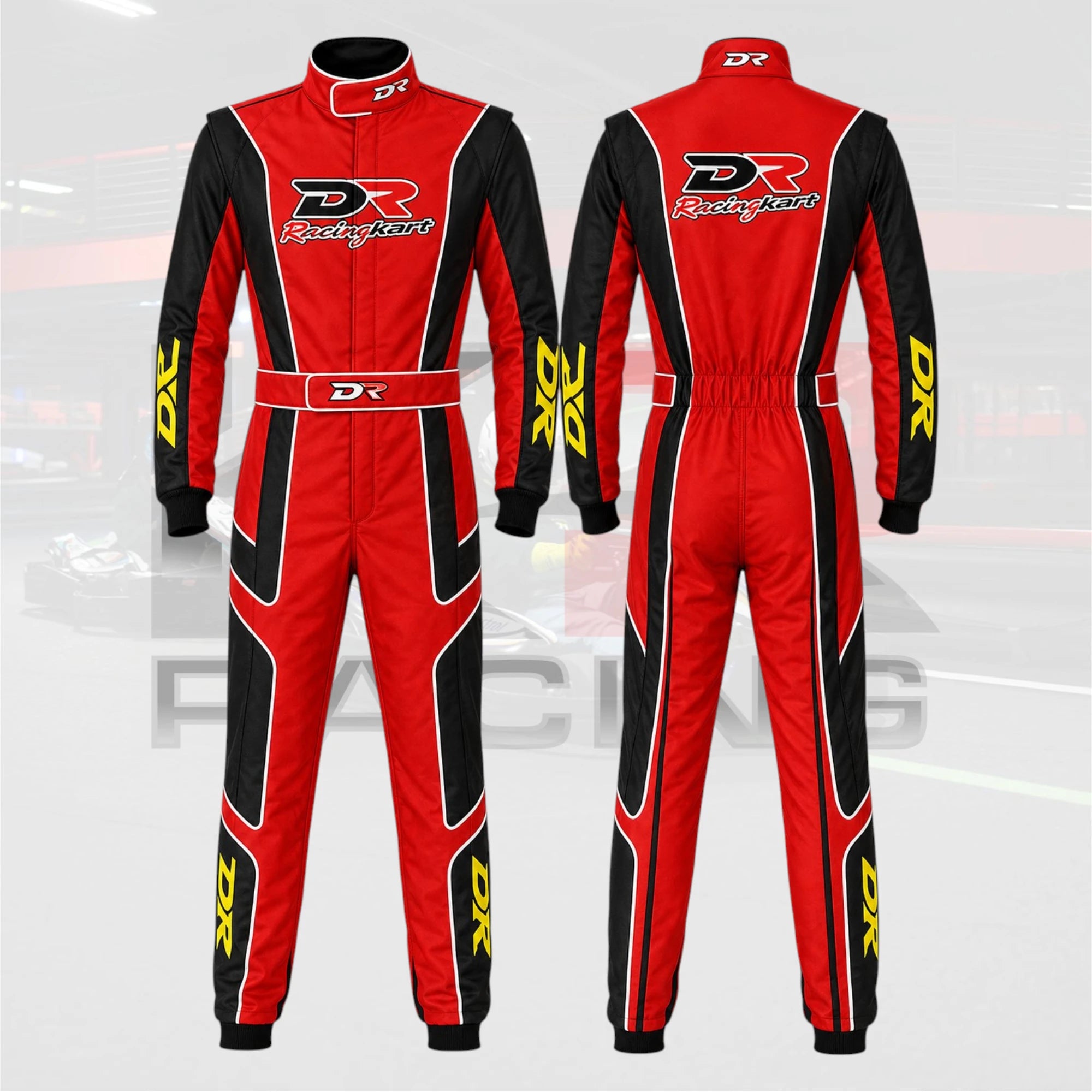2023 DR kart racing suit (red / black