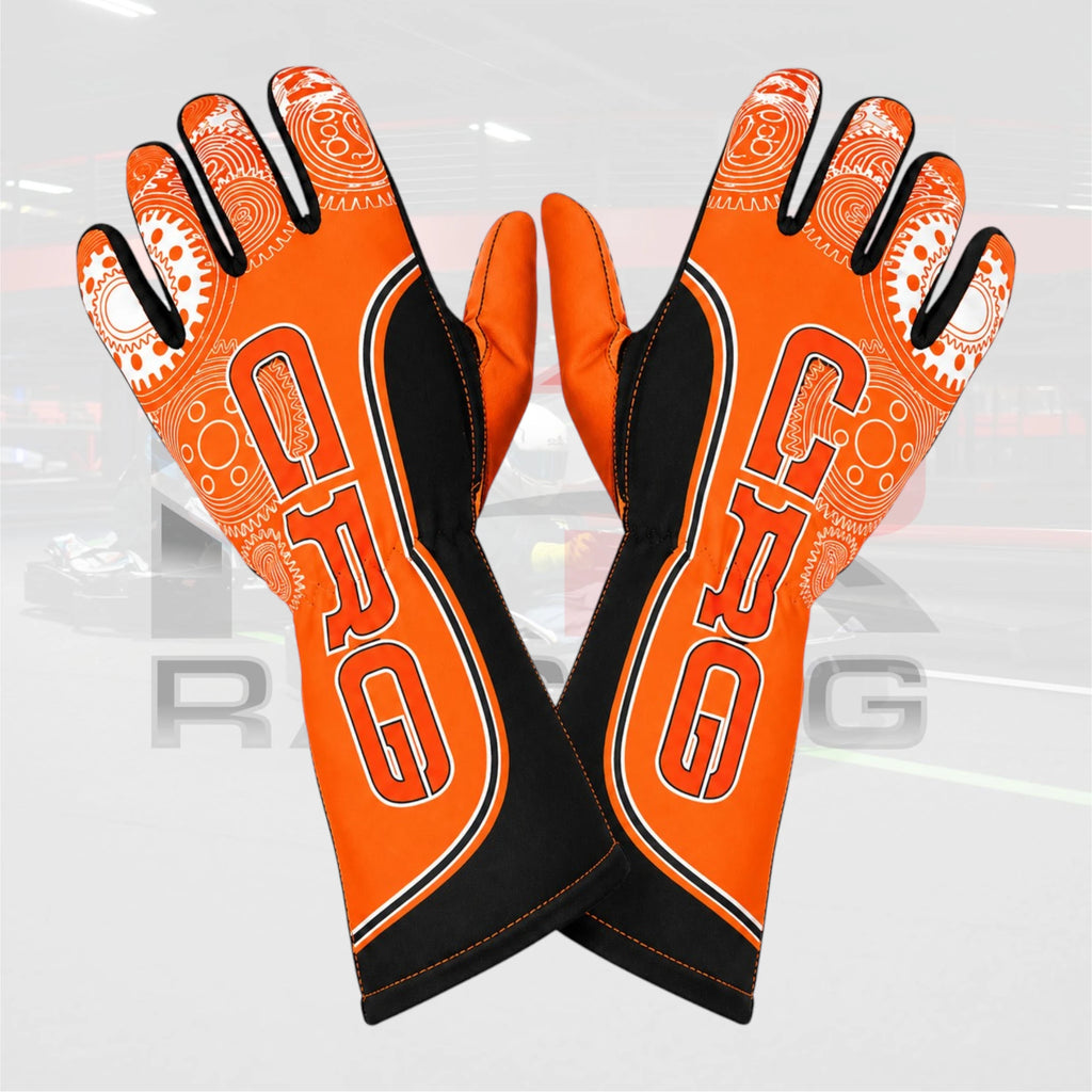 K1 CRG Kart racing Gloves Orange