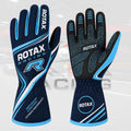 ROTAX Apex Racing Gloves 2026 – Navy / Sky Blue Edition