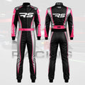 2026 New RS Kart Racing Suit Black / Silver / Pink