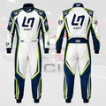New 2025 OMP LN Kart Racing suit White & Blue