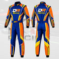 New DR Pro Series Kart Racing Suit royal blue orange yellow
