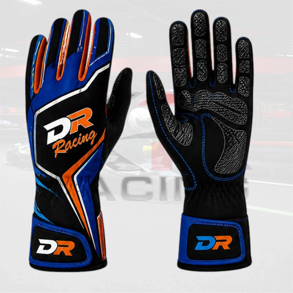 DR Pro Series Kart Racing Gloves red white black