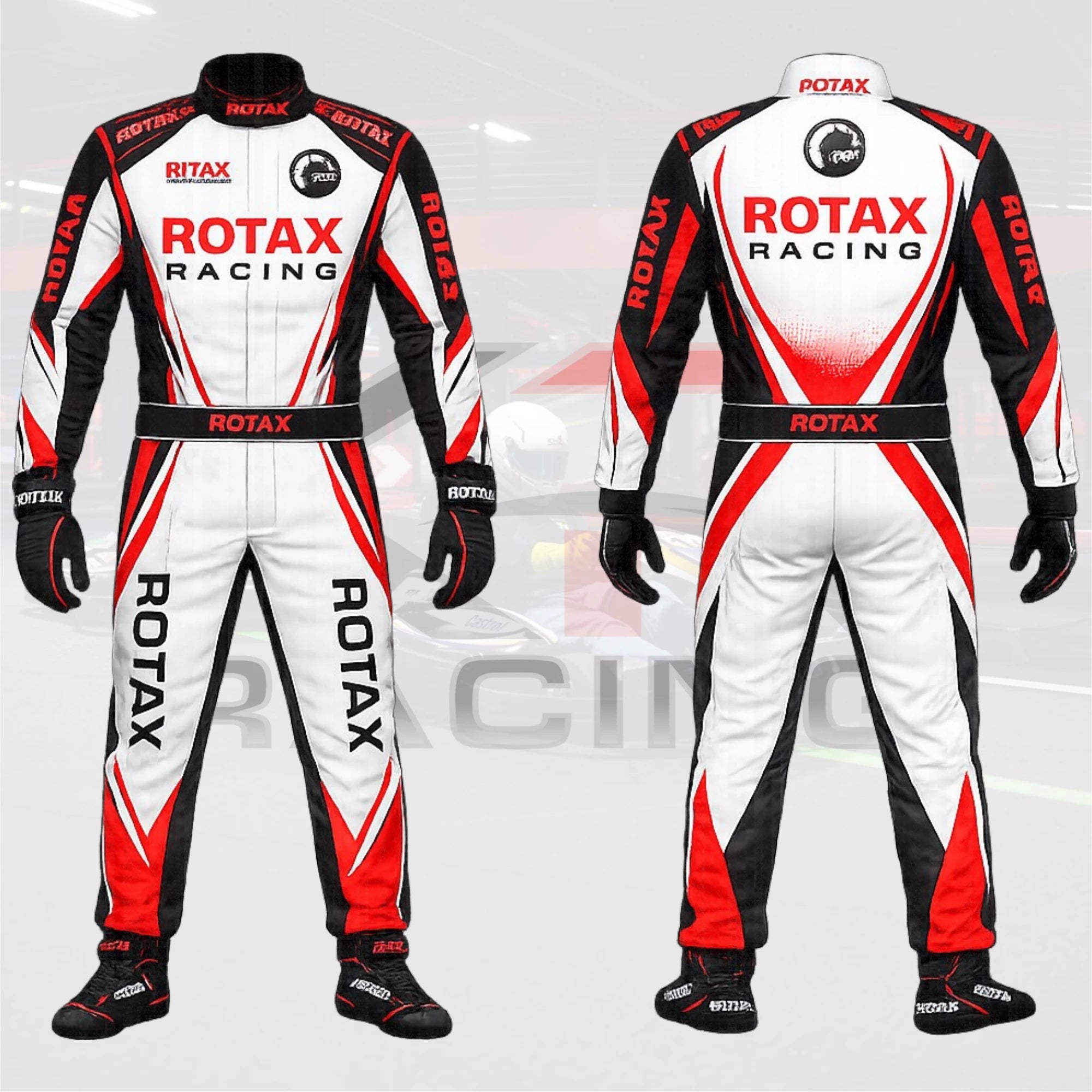 ROTAX Pro Kart Racing Suit 2026 – Red White Black