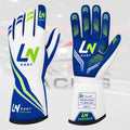 New 2025 LN kart Racing gloves Blue & White