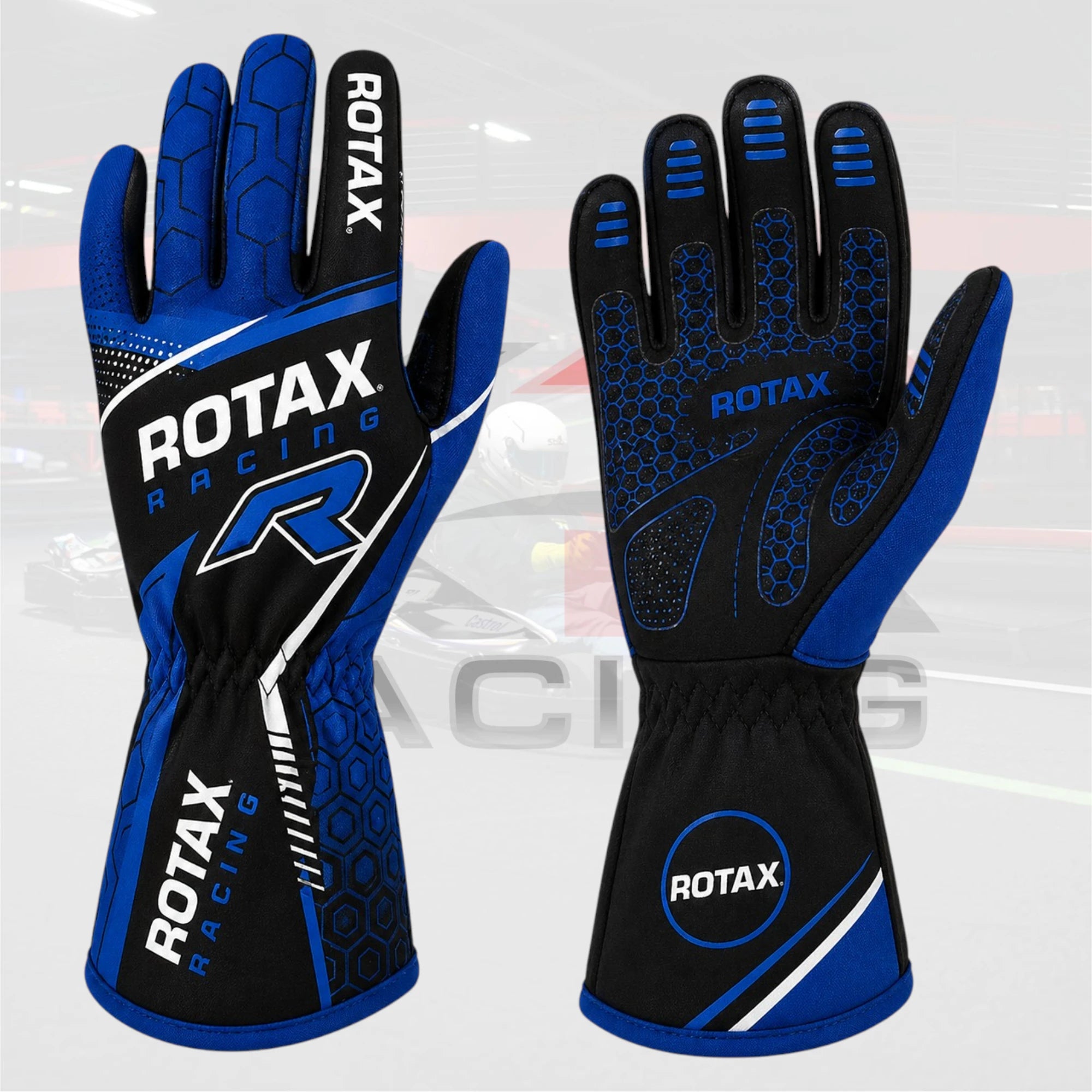 ROTAX Performance Kart Gloves 2026 – Blue Black