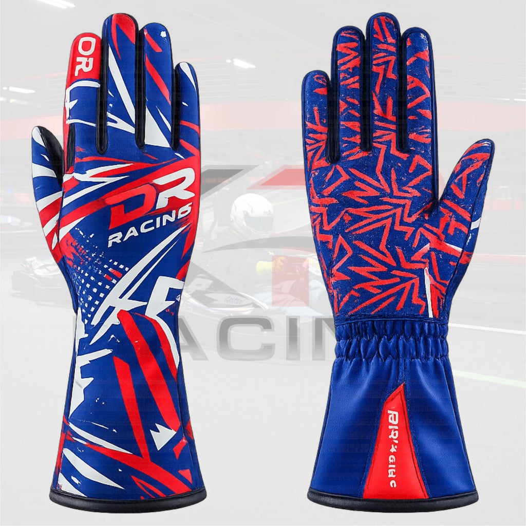 DR Pro Kart Racing Gloves Royal Blue