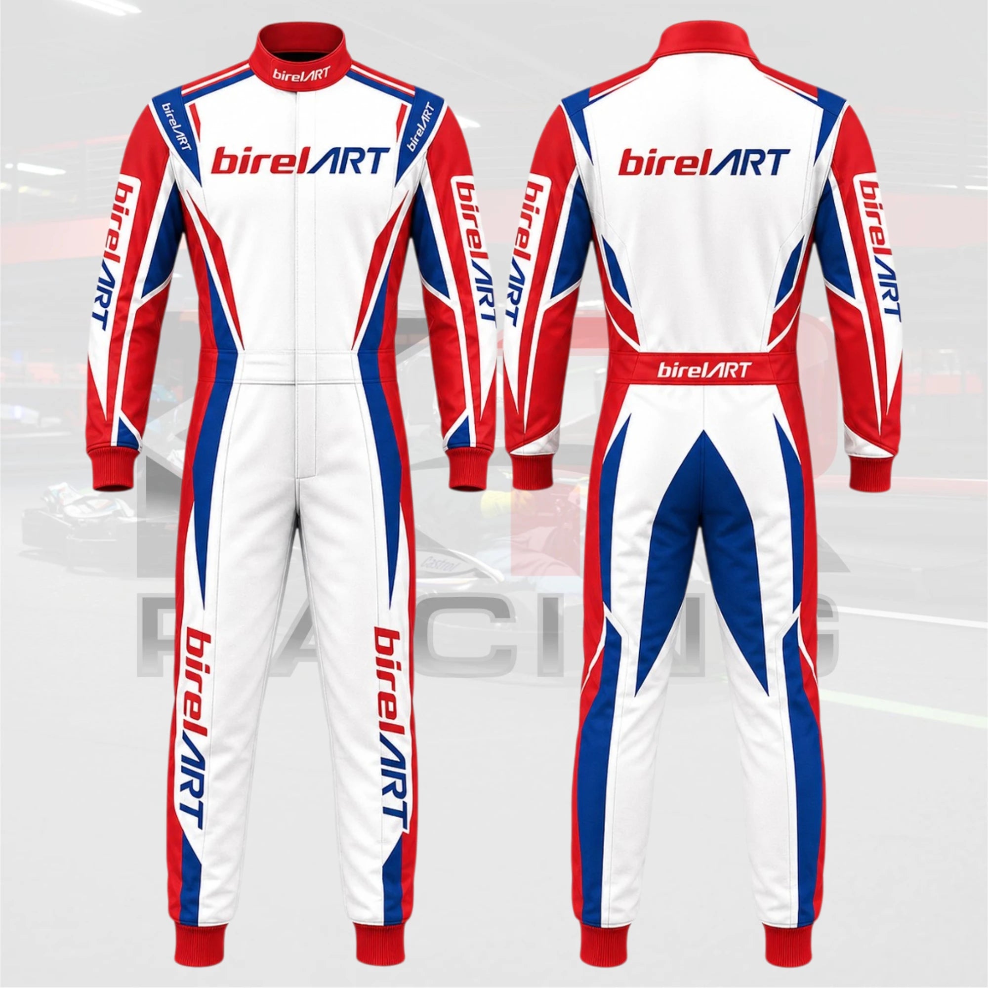 2026 Birel Art Kart Racing Suit Red / White / Blue