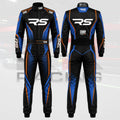 2026 RS Kart Racing Suit Black / Blue / Orange