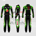 New TB Kart Racing Suit Black & Green & White