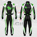 2024 TB Kart Racing Suit Black & Green & White