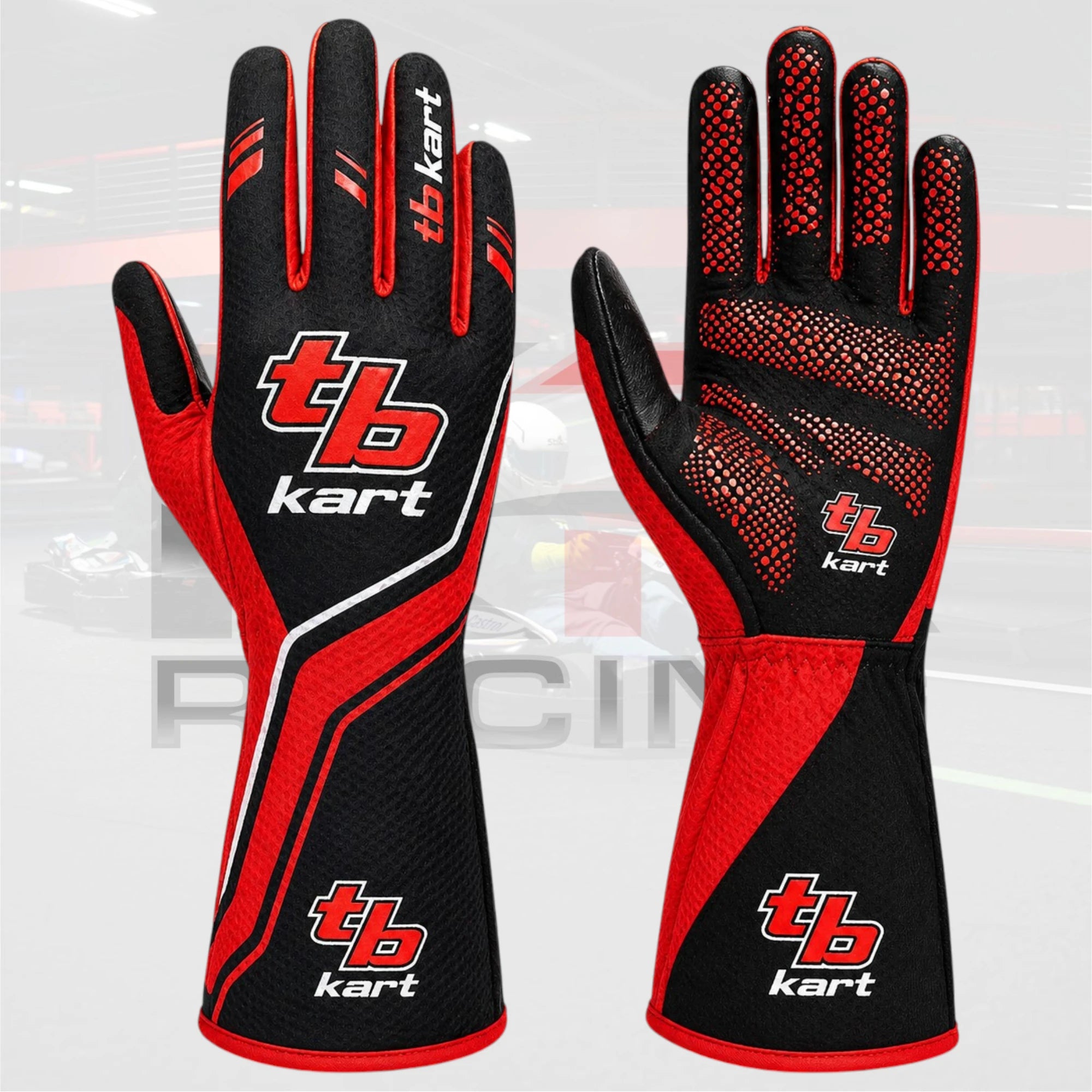 2026 New TB Kart Racing Gloves Red & Black
