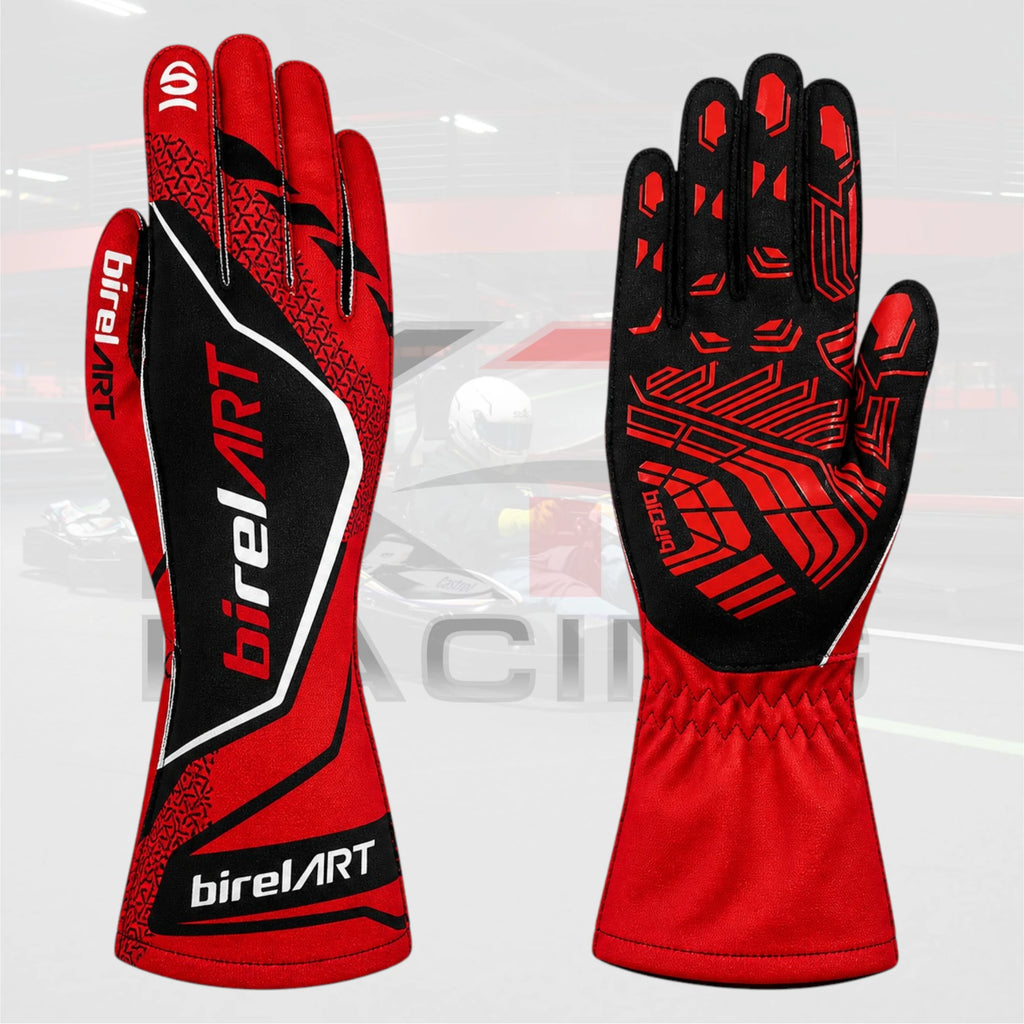 Birel Art Kart Racing Gloves Red / Black