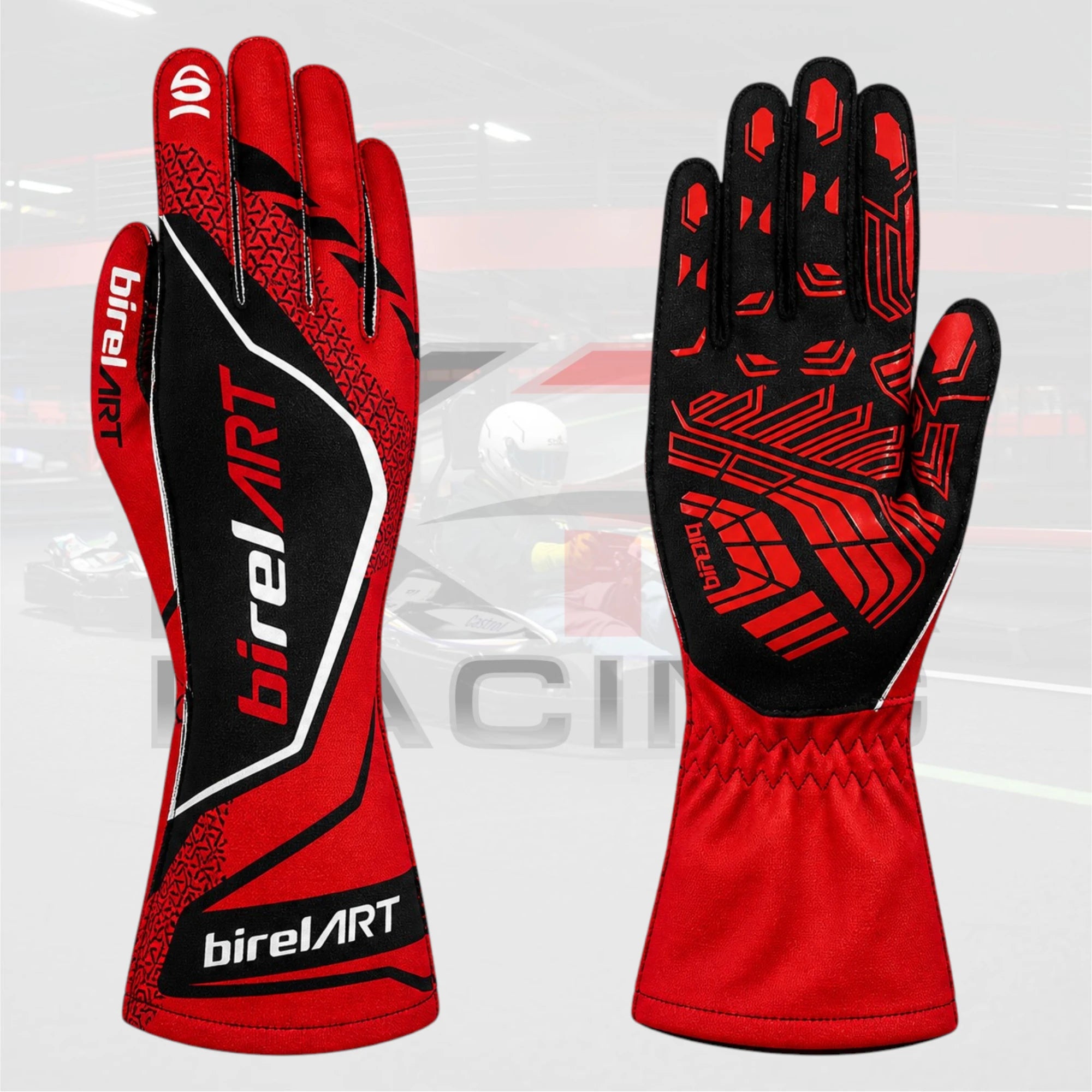 Birel Art Kart Racing Gloves Red / Black