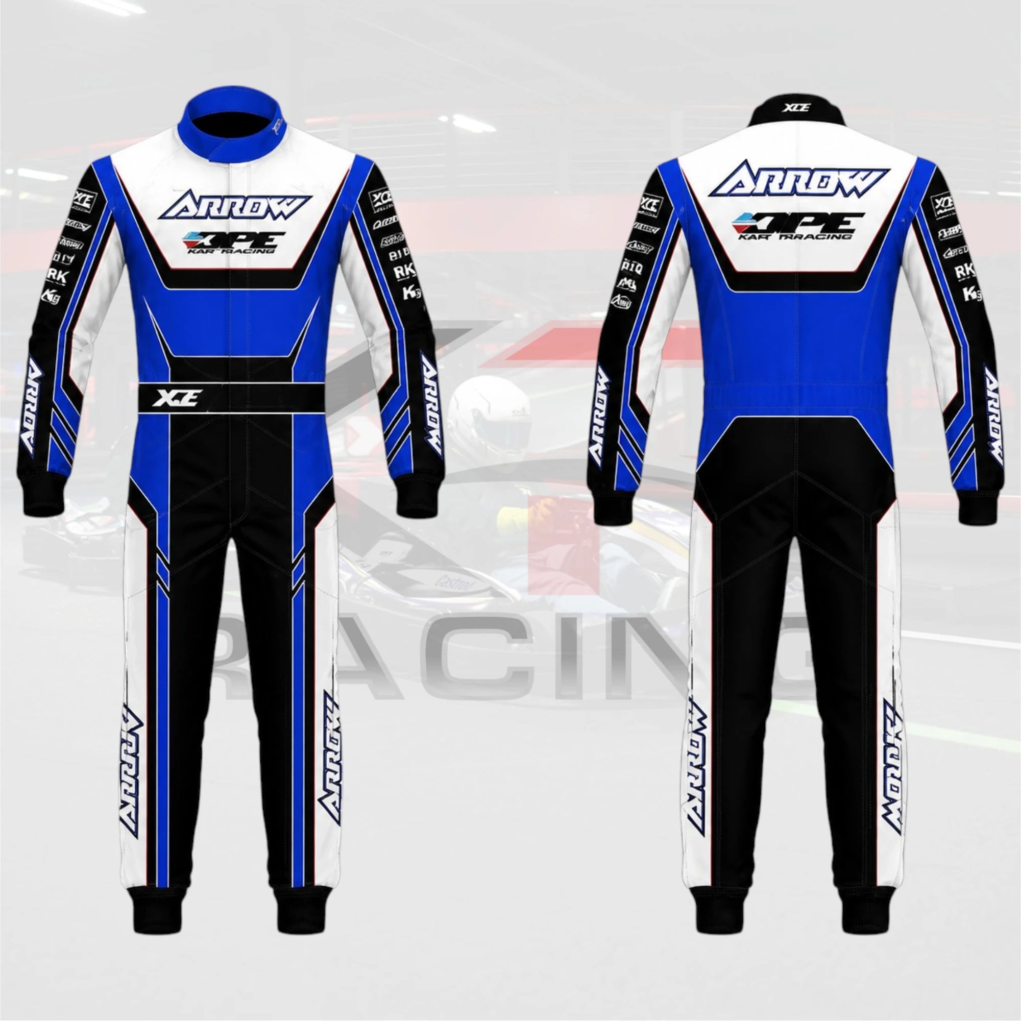 2026 OMP Arrow Kart Racing Suit Blue / Black